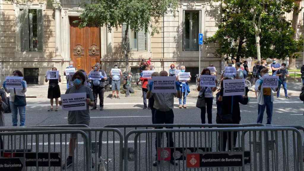 Protesta 'indepe' en Barcelona para pedir la libertad de los presos / @assemblea