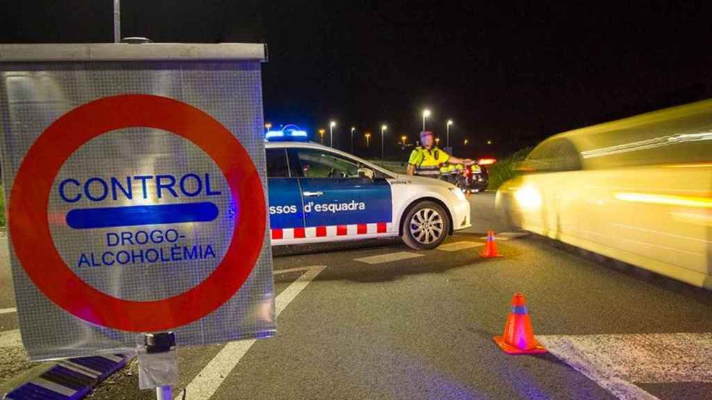 Control policial en carretera / MOSSOS