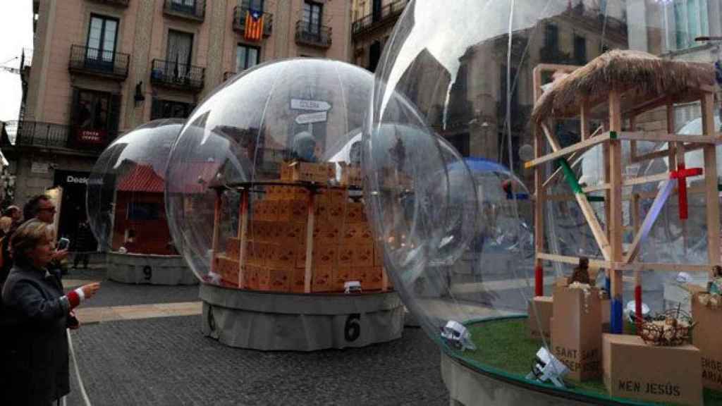 Imagen del belén de Barcelona en el segundo año de Ada Colau como alcaldesa / CG