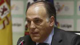 El presidente de la Liga de Fútbol Profesional (LFP), Javier Tebas.