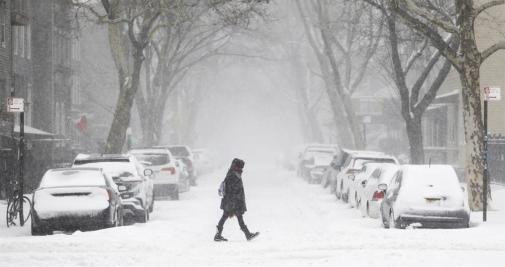 Nieva sobre Nueva York
