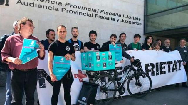 Repartidores de Deliveroo protestan por las condiciones laborales / EFE