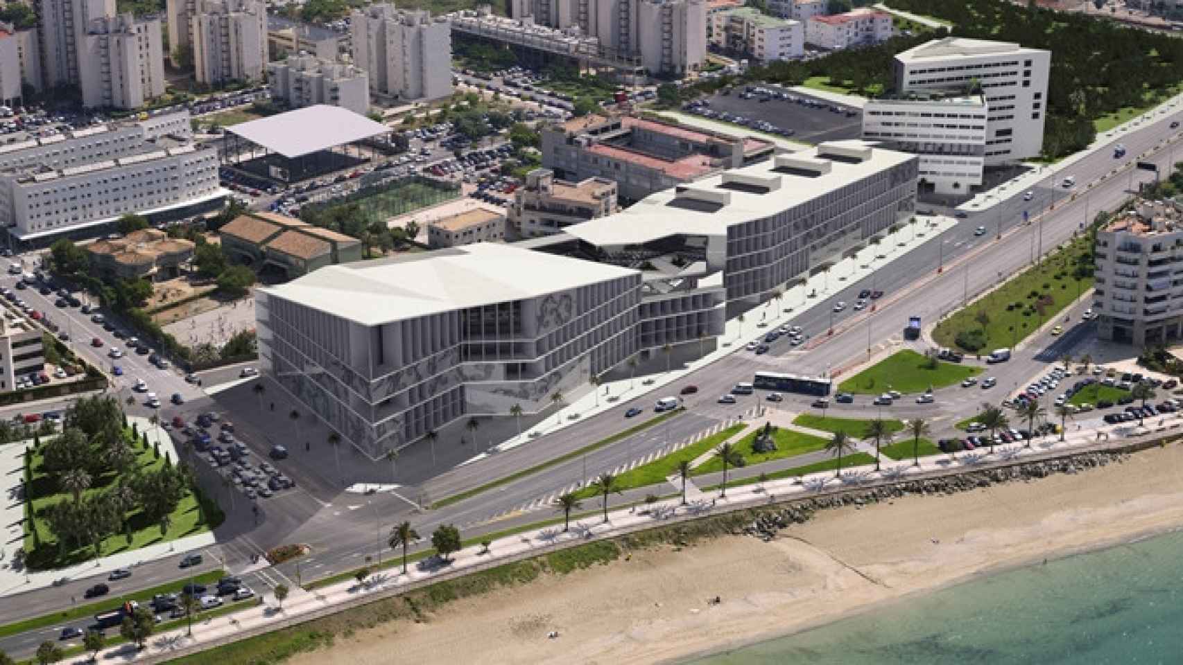 Proyección del Palacio de Congresos de Palma de Mallorca que gestionará el grupo Meliá / CG