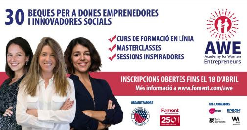 Cartel del programa para mujeres emprendedoras / FOMENT