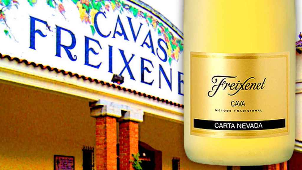 Cavas Freixenet tras una botella de cava de la marca / CG