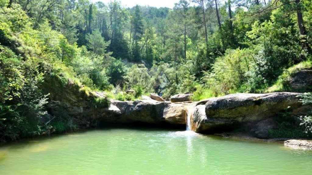 Una foto de archivo de las cascadas de Campdevol