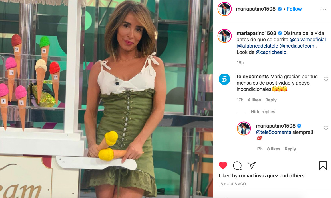 María Patiño presume de vestido en las redes sociales / INSTAGRAM