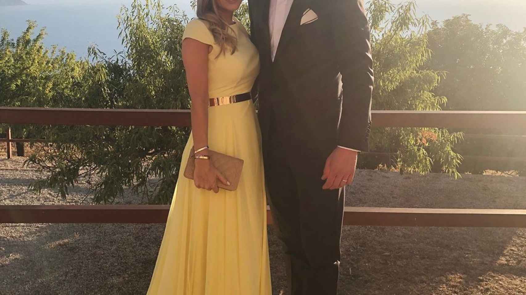 Daniela Jehlé y Marc André Ter Stegen en la boda de unos amigos