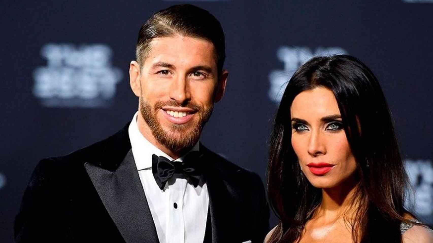 Pilar Rubio con Sergio Ramos en una pasada edición del The Best / EFE