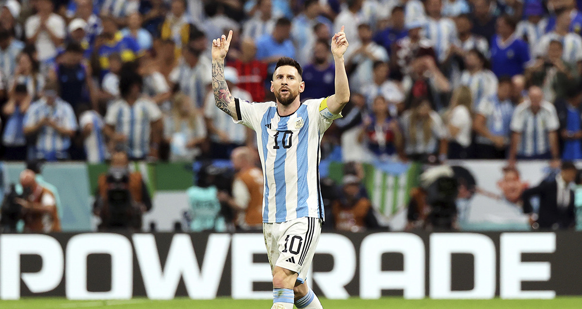 Messi celebra su importante gol en la victoria de Argentina contra Países Bajos / EFE