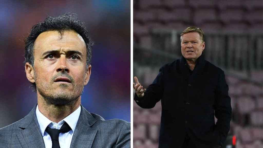 Luis Enrique y Ronald Koeman, en un montaje | REDES