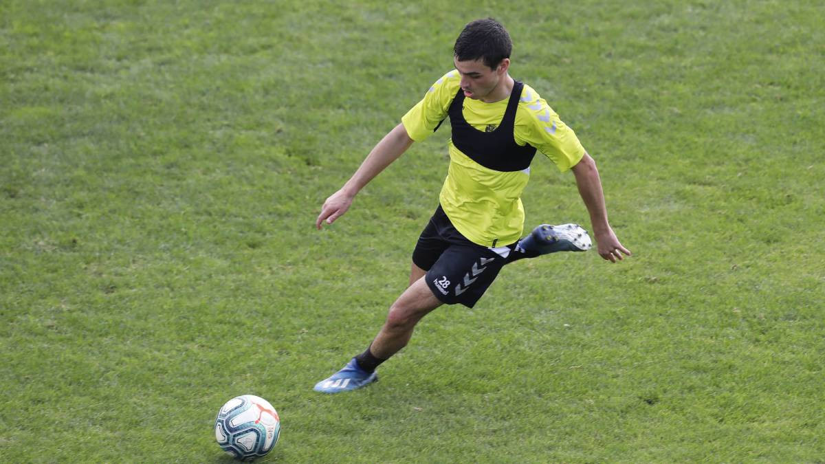 Pedri, en un entrenamiento con las Palmas | UD Las Palmas