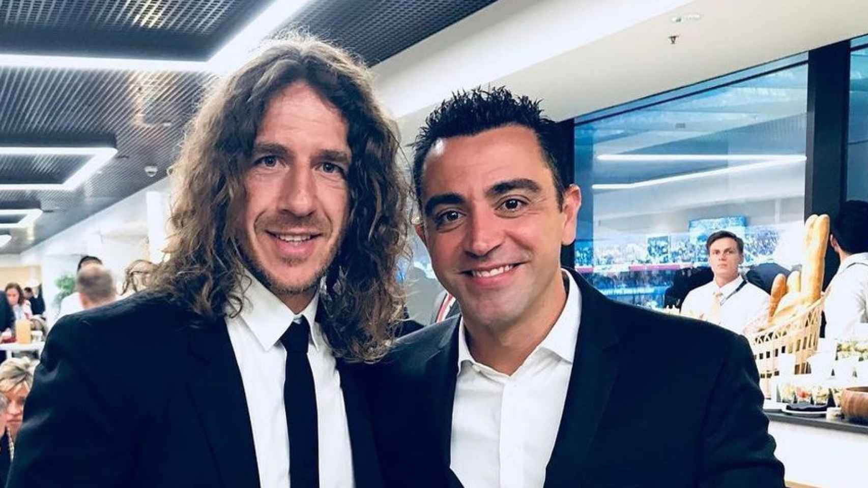 Puyol y Xavi en una imagen de archivo / EFE