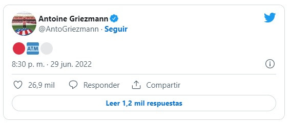 TWEET GRIEZMANN