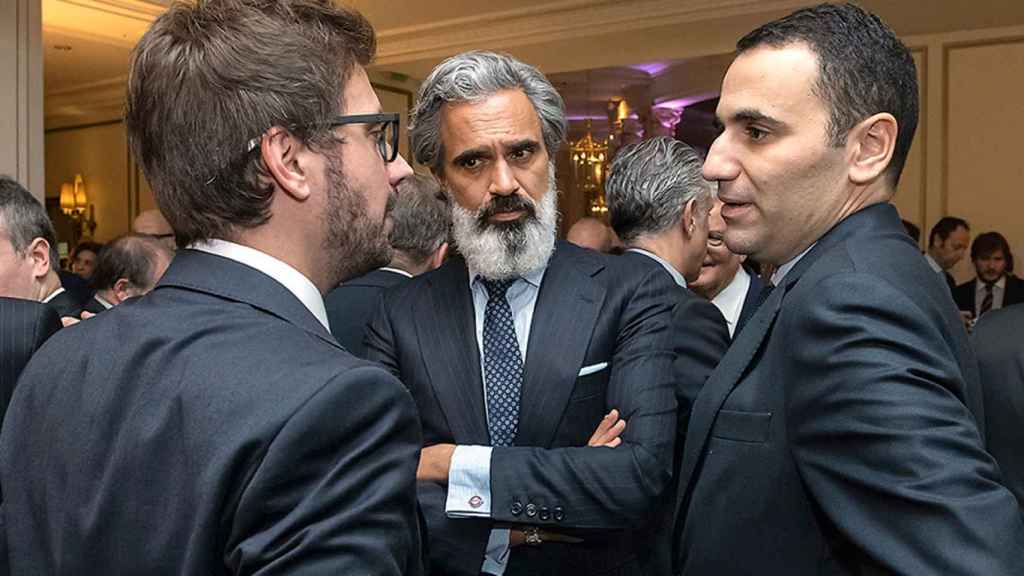 Anas Laghrari (derecha), junto a algunos socios de Key Capital Partners