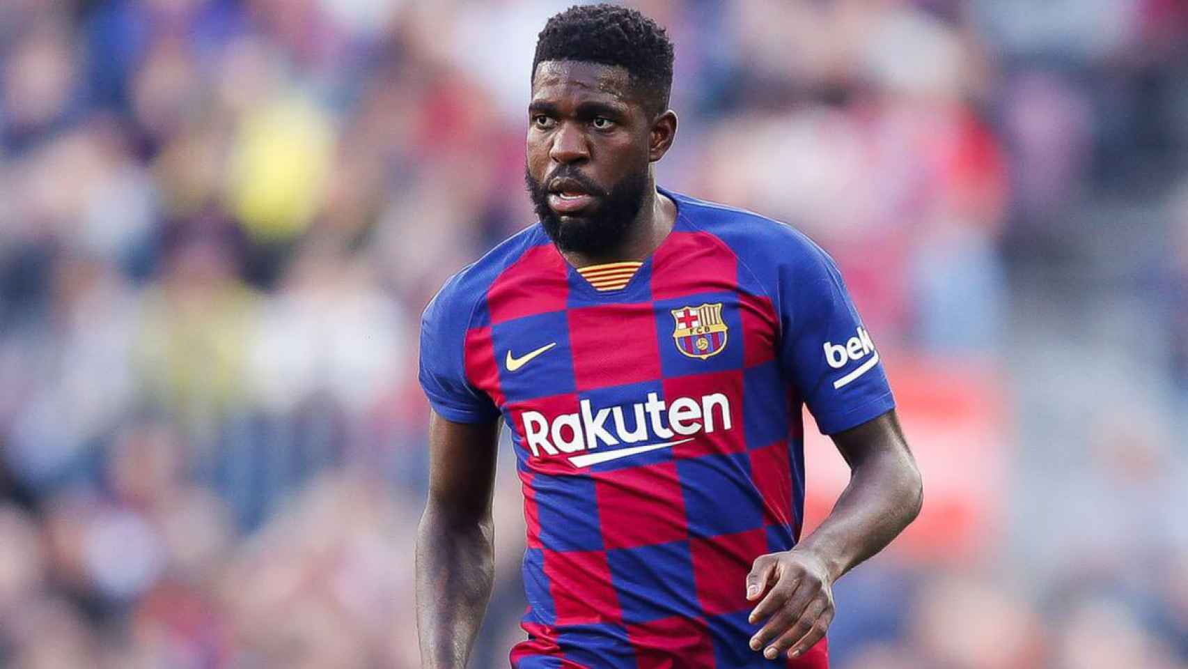 Umtiti durante un partido con el Barça /REDES