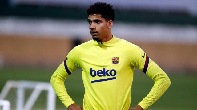 Ronald Araujo, en un entrenamiento del Barça | FCB