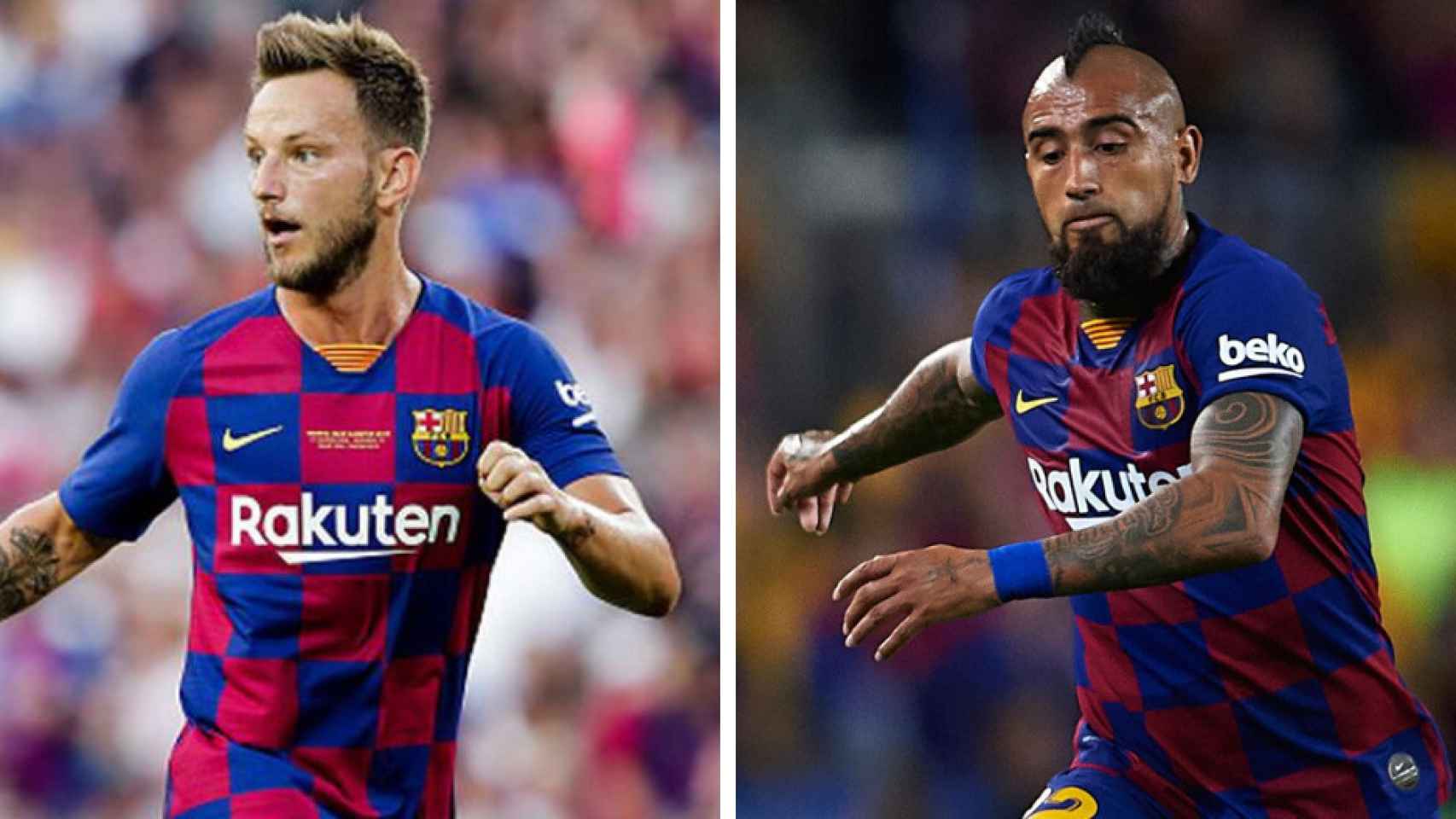 Rakitic y Vidal en un montaje de Culemanía / Culemanía