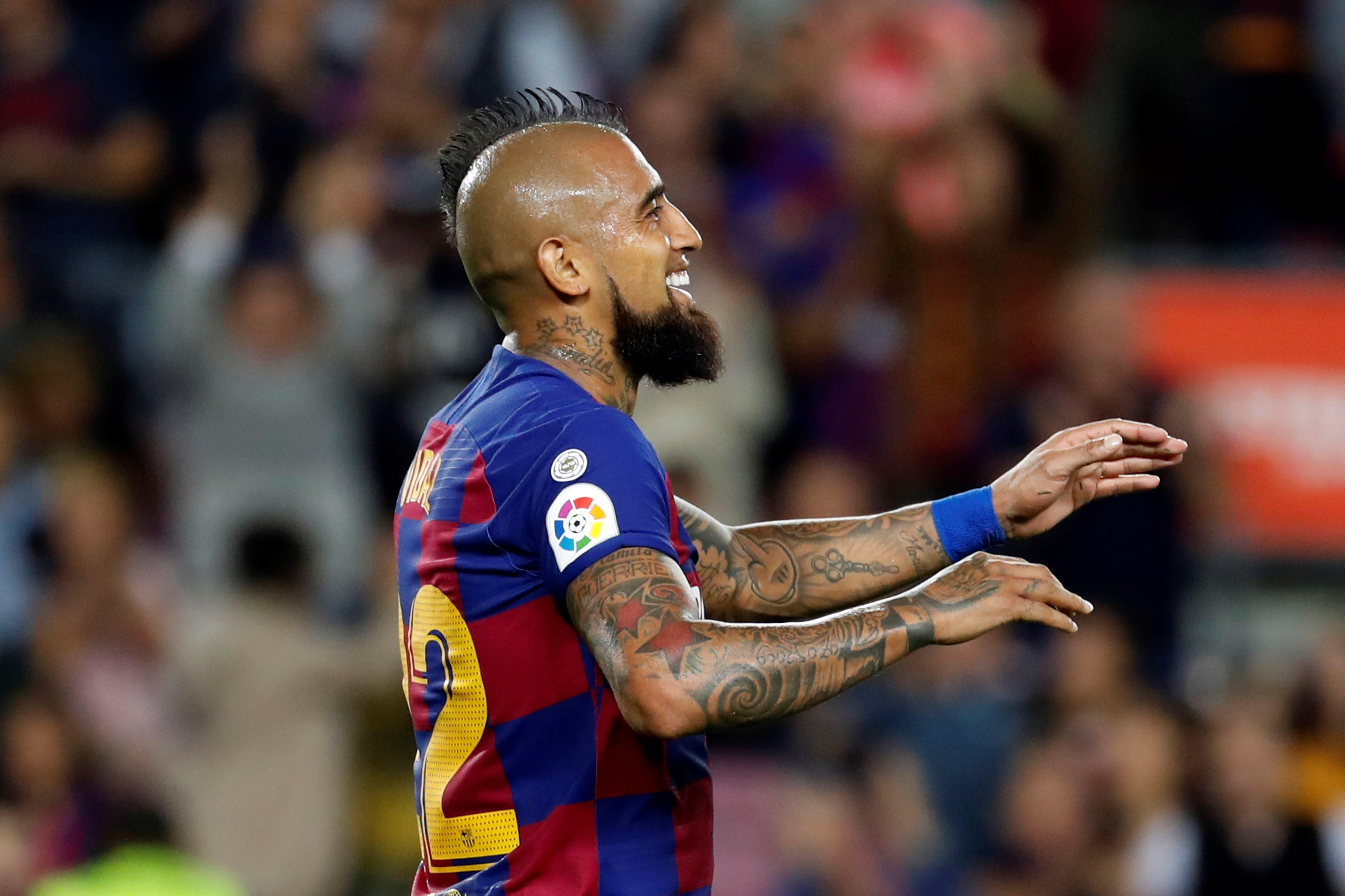 Una foto de Arturo Vidal durante el partido ante el Sevilla / EFE