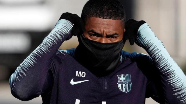 Una foto de Malcom durante un entrenamiento del Barça / INSTAGRAM