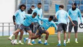 Los jugadores del Real Madrid, en un entrenamiento | RM