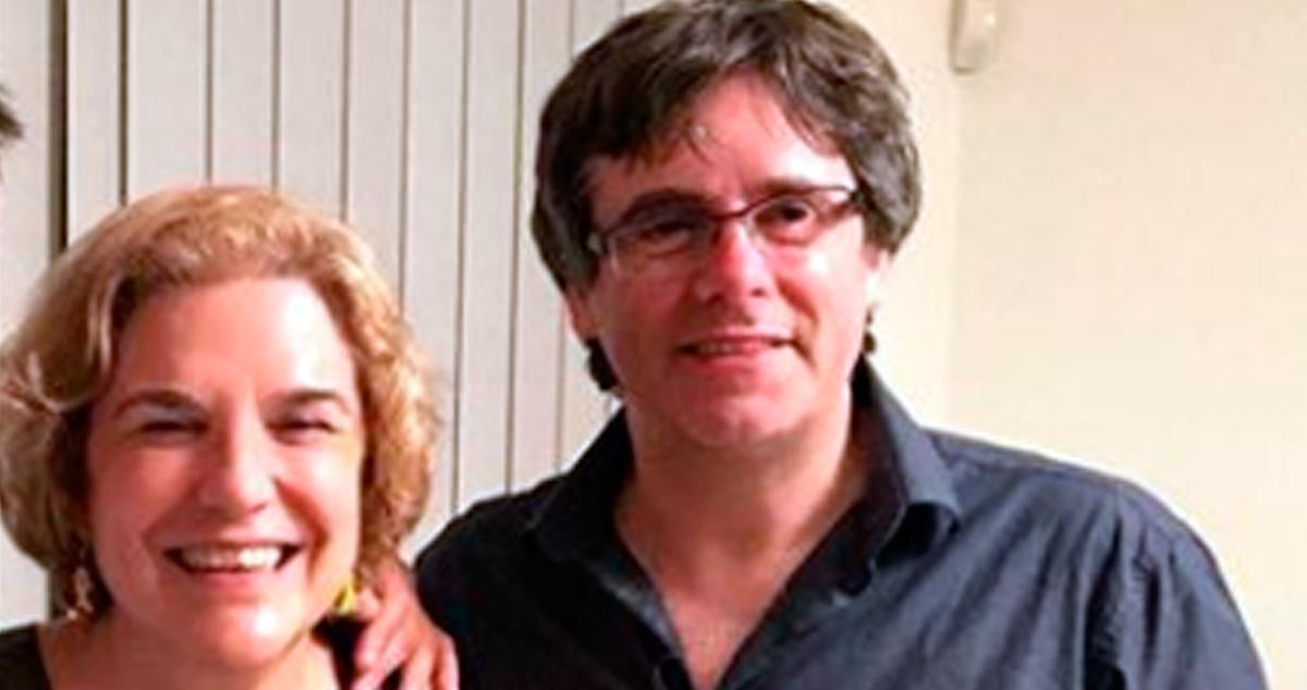 La tertuliana y escritora Pilar Rahola y el expresidente catalán Carles Puigdemont / INSTAGRAM PILAR RAHOLA