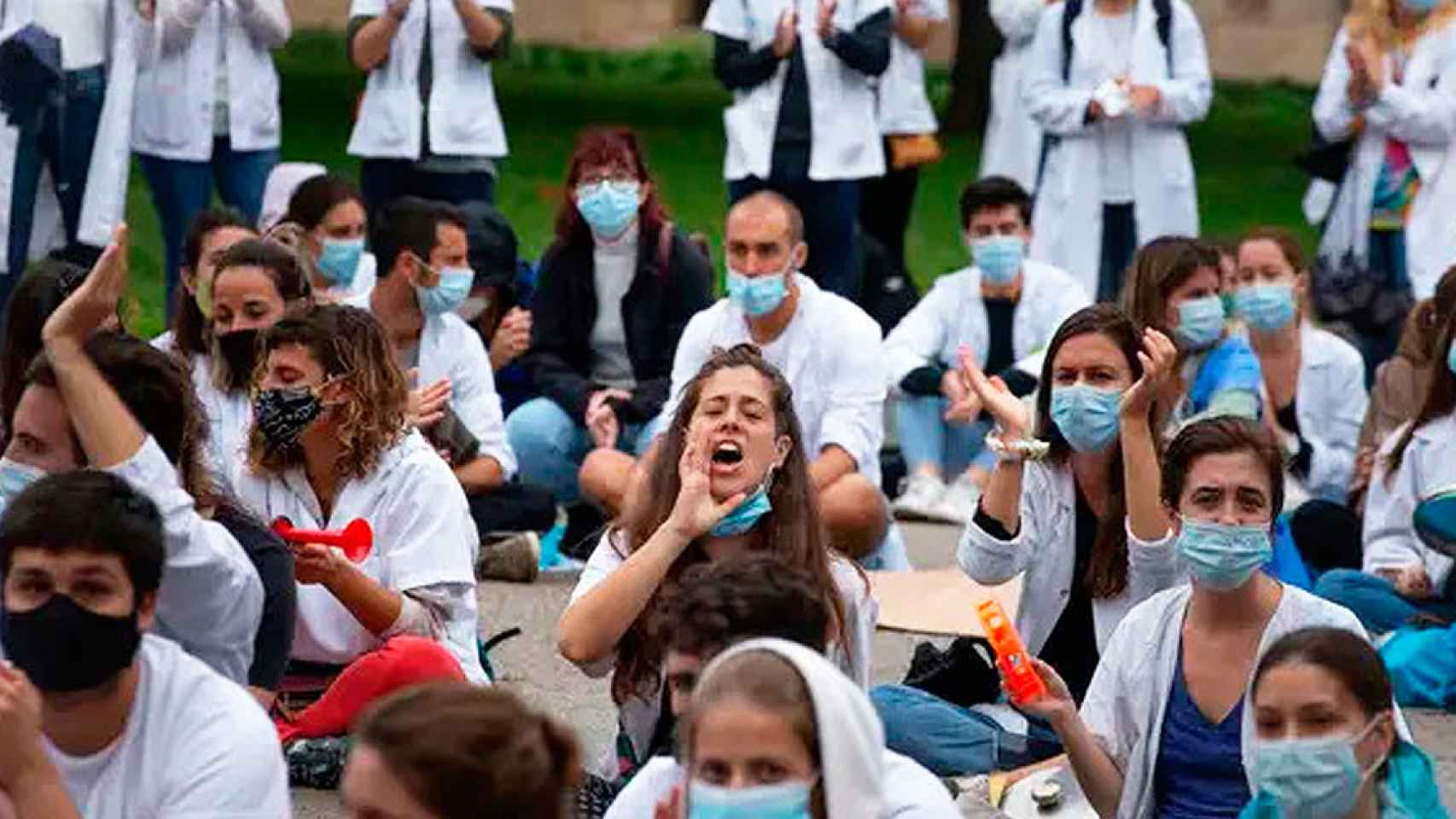 Imagen de una protesta sanitaria anterior / EFE