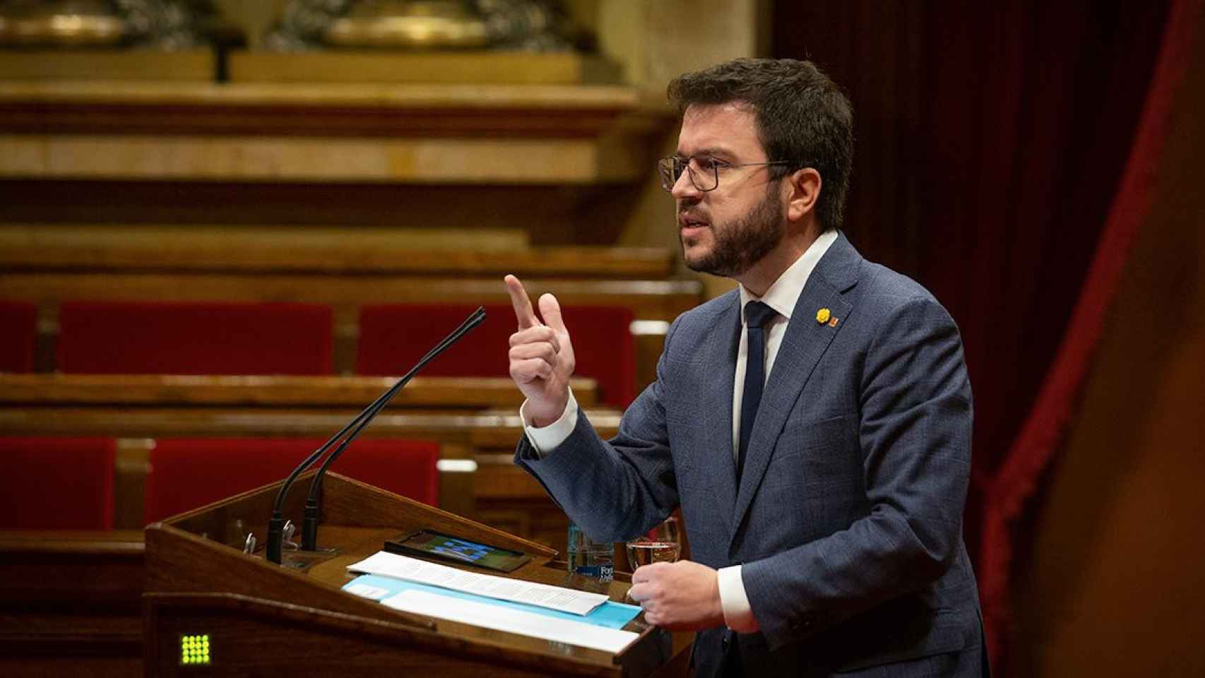 Pere Aragonès, vicepresidente del Govern de la Generalitat, antes de la inhabilitación de Bernat Solé / EUROPA PRESS