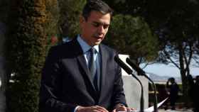 Pedro Sánchez en el homenaje a los exiliados tras la Guerra Civil. Podría revalidar la mayoría que lo llevó a Moncloa, según las últimas encuestas / EFE