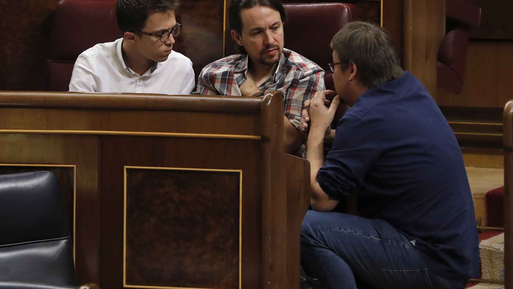 Errejón, Iglesias y Domenech