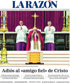 Portada de La Razón, 6 de enero de 2023