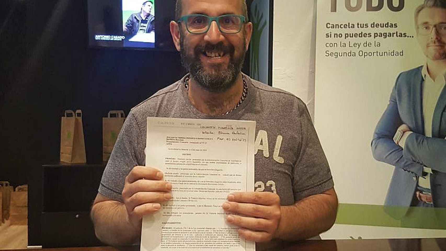 Valentín Martínez, beneficiado por un juzgado de Manresa que le libera de su deuda