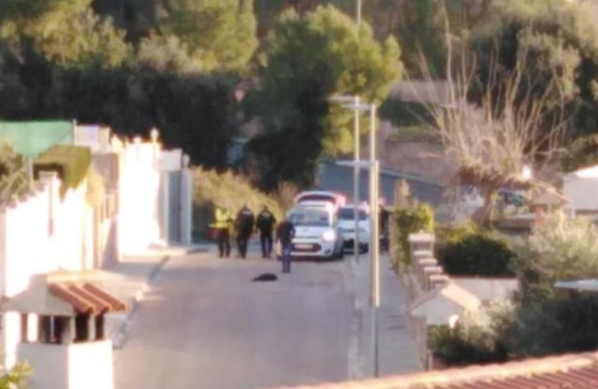 Agentes de la Policía de Calafell en la urbanización Valldemar / FACEBOOK