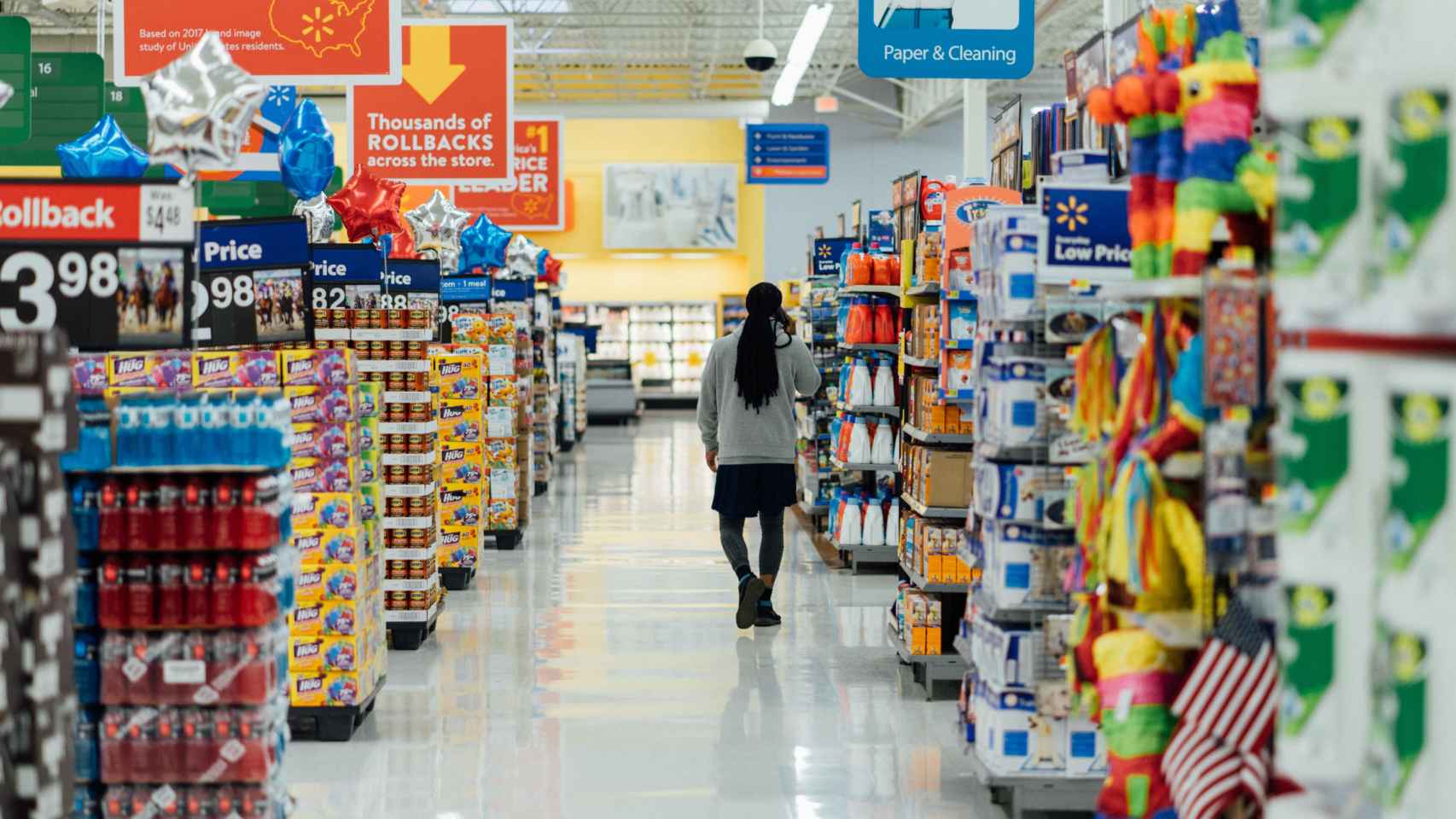 Pasillo de un supermercado Caprabo / UNSPLASH