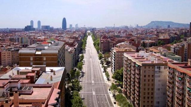 El tramo final de Avenida Meridiana, cuya rehabilitación se iniciará este verano / CG