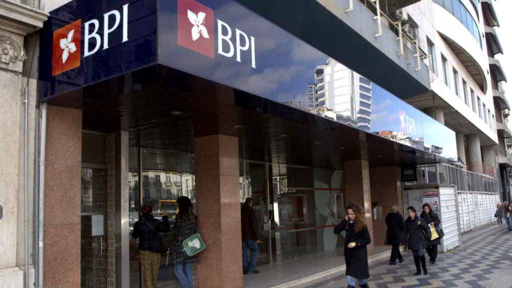 Una de las oficinas del BPI en Lisboa