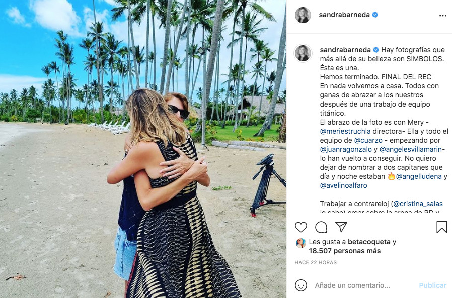 Publicación de Sandra Barneda en Instagram / @sandrabarneda