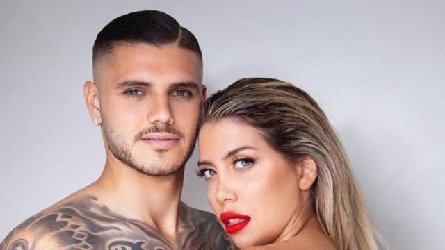 Mauro Icardi y Wanda Nara, en una sesión de fotos / Redes