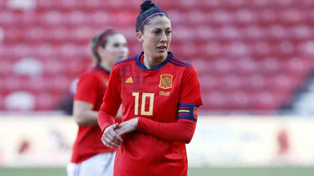 Jennifer Hermoso, durante un partido con la selección española / RFEF