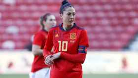 Jennifer Hermoso, durante un partido con la selección española / RFEF