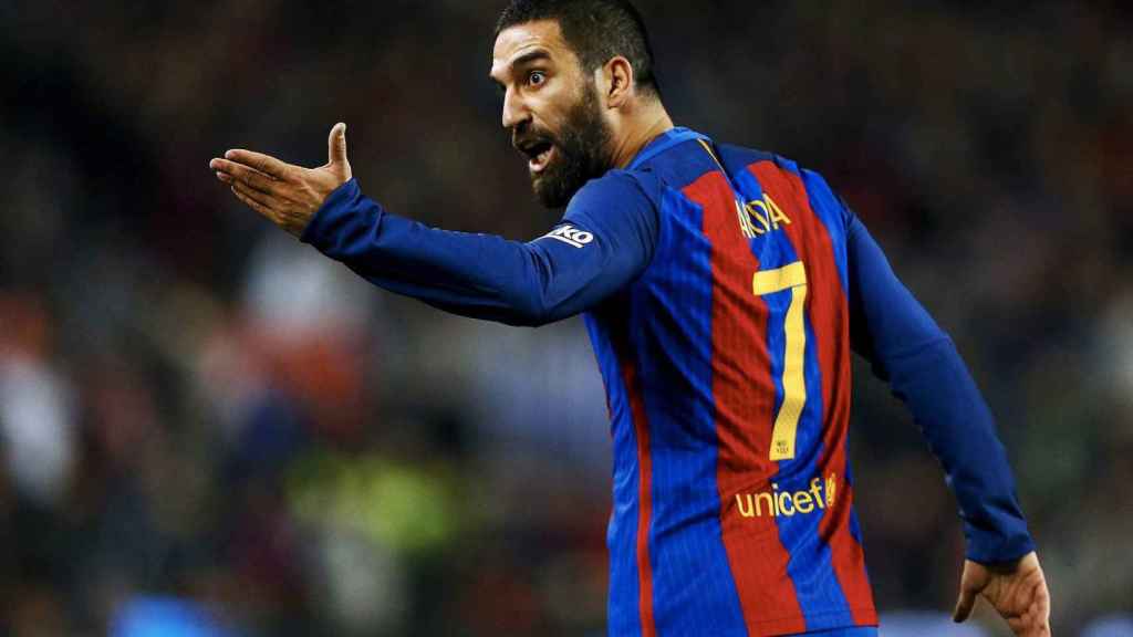 Arda Turan en un partido del Barça / EFE