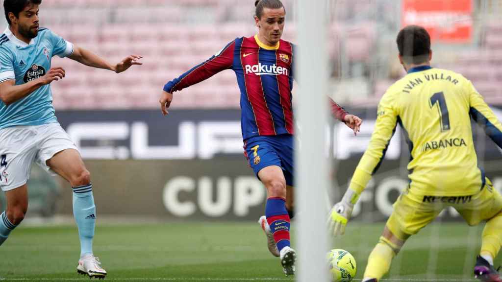 Antoine Griezmann, con varios pretendientes en la Premier League, en un partido de la pasada Liga / EFE