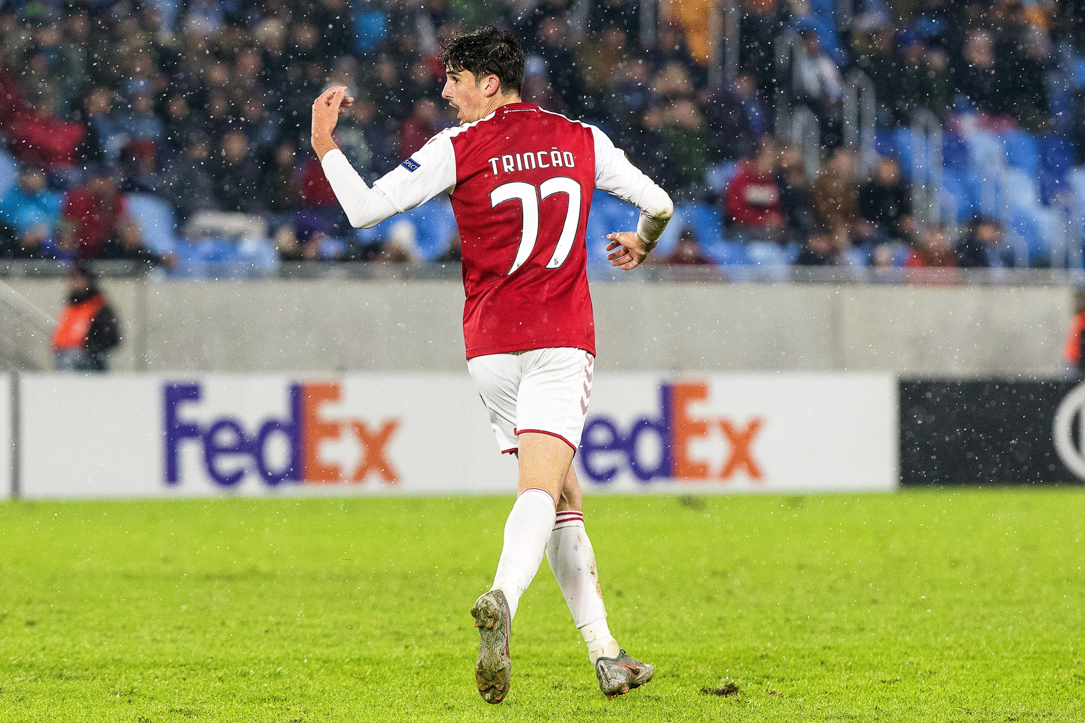 Trincao celebrando un gol con el Sporting de Braga / EFE