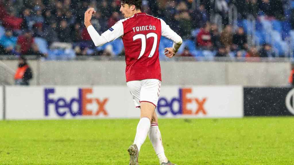 Trincao celebrando un gol con el Sporting de Braga / EFE