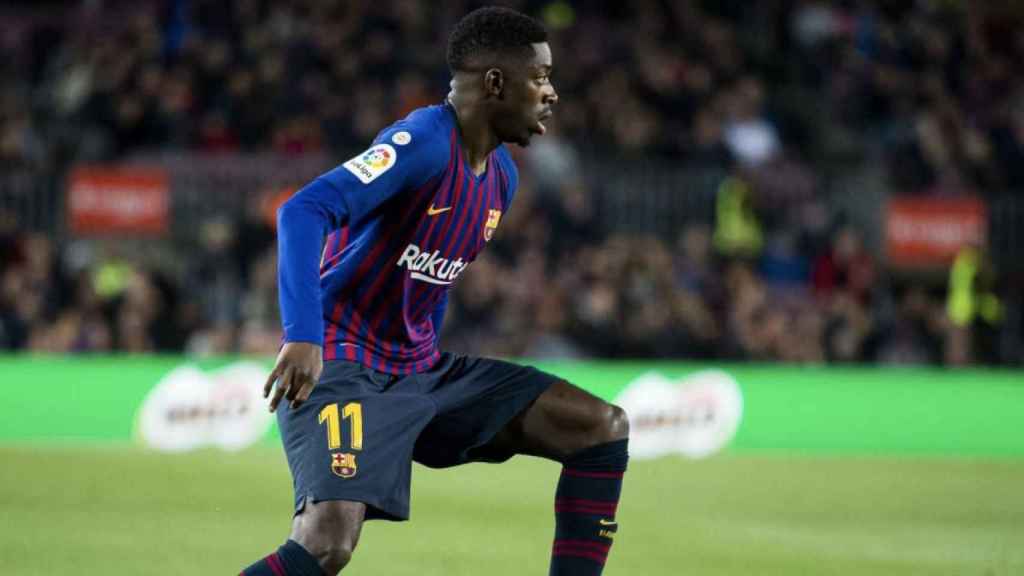 Una foto de Ousmane Dembelé durante el partido ante el Rayo Vallecano / FCB