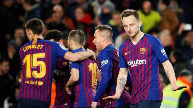 Rakitic no celebró el gol ante el Sevilla / EFE