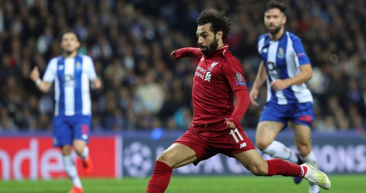 Una foto de Mo Salah durante el Porto - Liverpool / EFE