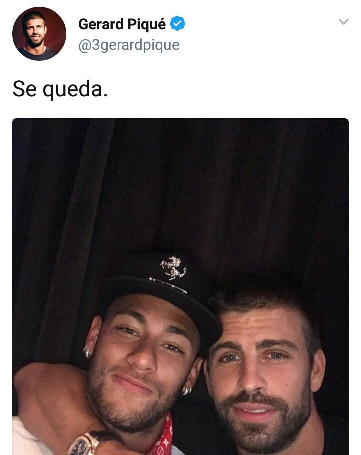 La foto de Gerard Piqué que aún recuerdan en el PSG / Twitter