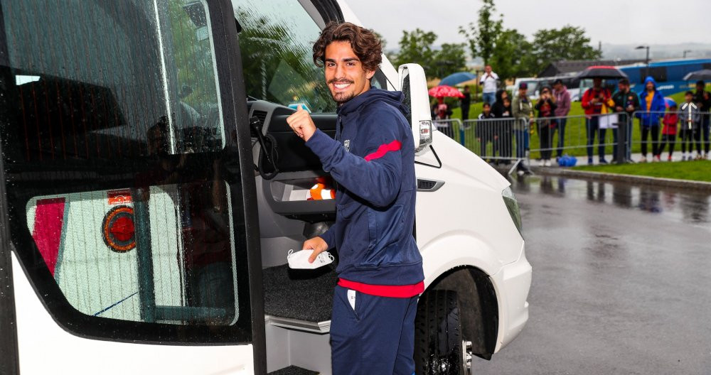 Álex Collado abandonando el 'stage' de Alemania / FC Barcelona