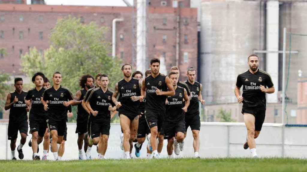 Una foto de los jugadores del Real Madrid durante la pretemporada en Montreal / RM